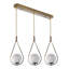 Luminaire suspendu pour îlot de cuisine 3 lumières Xochitl-1610120033-1610120038