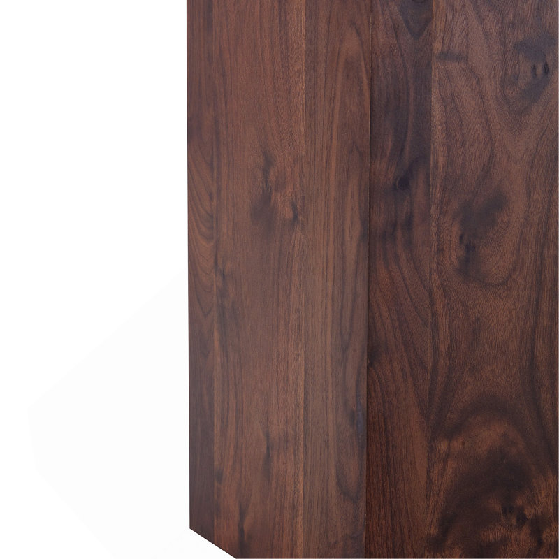 Walnut Wood Grain MDF Coffee Table - Luxurious Design, Living Room Accent.Fashion Texture Design Coffee Table, Suitable For Various Situations And Scenes.
