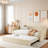 Upholstered Daybed With Pop Up Trundle-1847279679