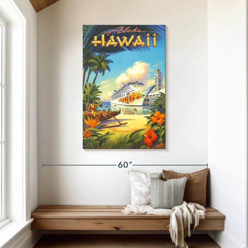 Gillard Pride of Hawaii, H 45 po x l 30 po