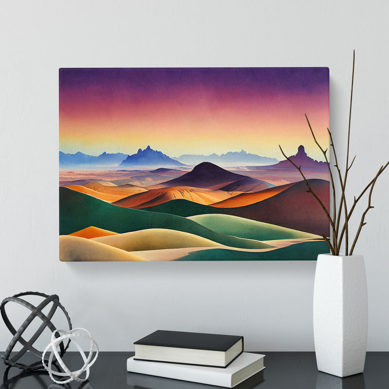 Modern Mountain Landscape Vol.2 - Wrapped Canvas, 35cm H x 50cm W x 3cm D