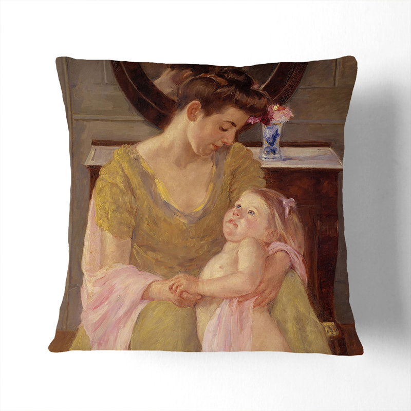 Square Cushion, 55cm H x 55cm W x 20cm D, White