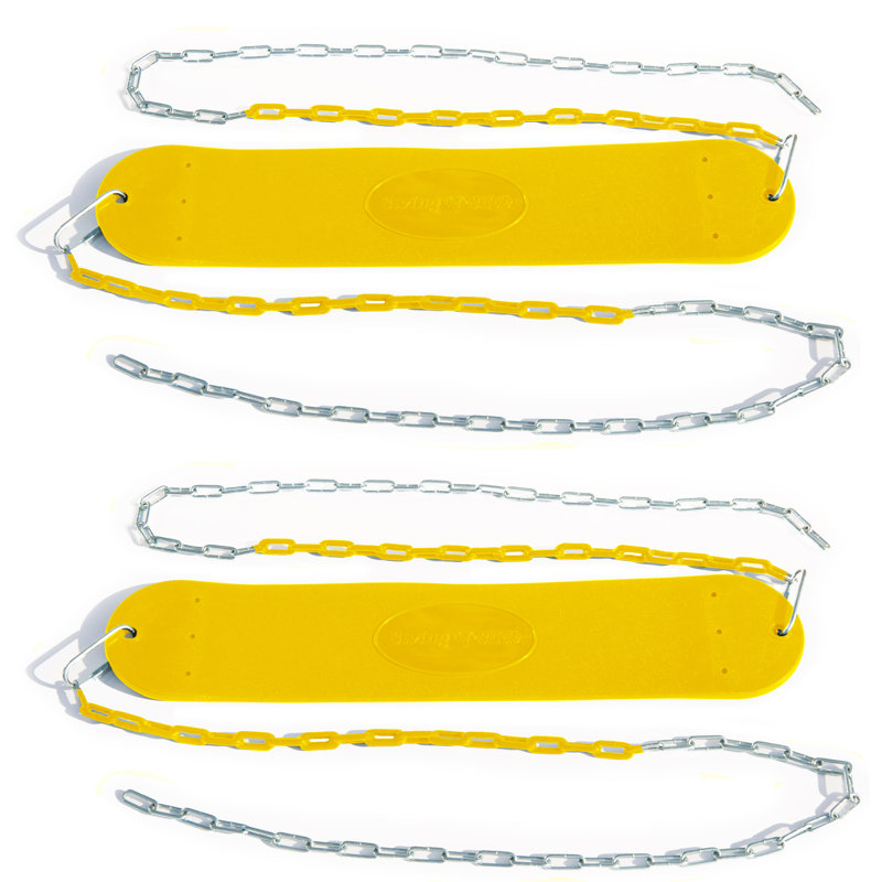 Siège de balançoire avec chaînes, Jaune