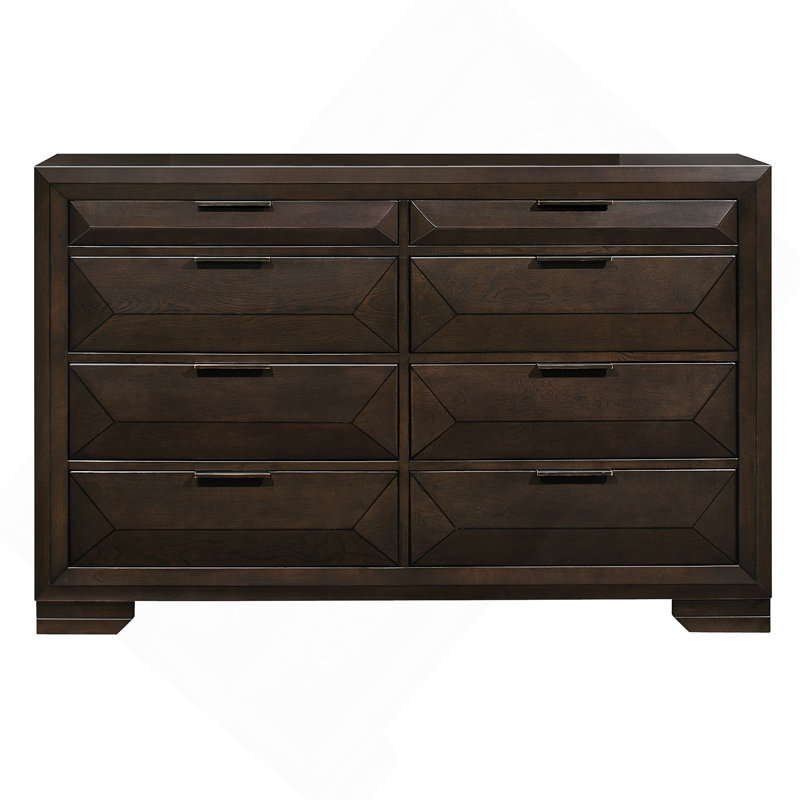 Commode moderne à 8 tiroirs pour la chambre à coucher, rehaussant le rangement et le style.