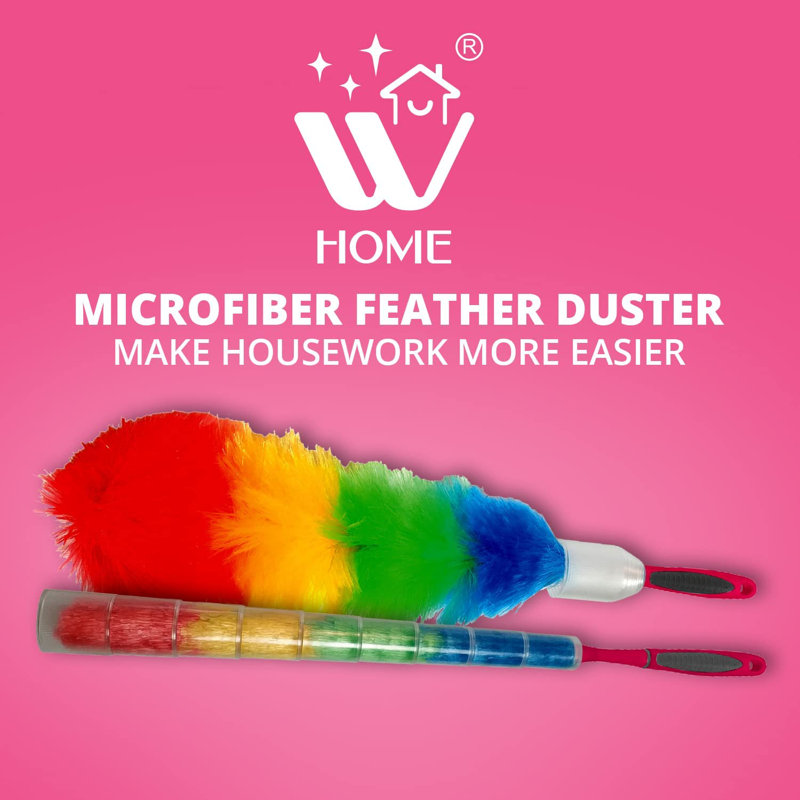 WBM Home Duster for Cleaning, Multicolor Dust Cleaner for Multipurpose - (Pack of 3)