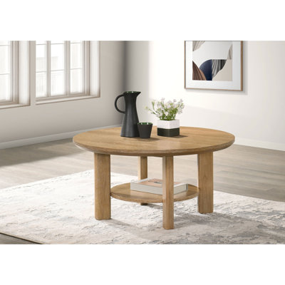 Table basse en chêne clair 36 pouces