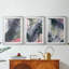 Angled Spaces I - Impression personnalisée de qualité supérieure avec cadre mat - 3 pièces-1274692454-1274692449