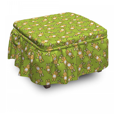 Housse pour de lapins sur repose-pieds