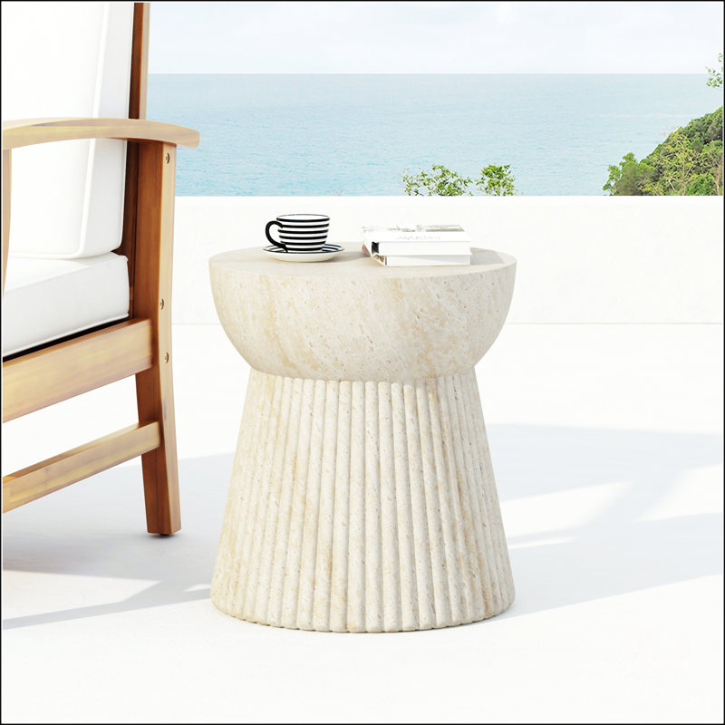 Table d'appoint Minimalist, Beige