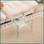 Table basse en verre trempé transparent: utilisation multi-espace, facile à nettoyer et amp; Aucun assemblage requis