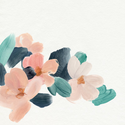 Brushed Petals I by Annie Warren - Wrapped Canvas Print