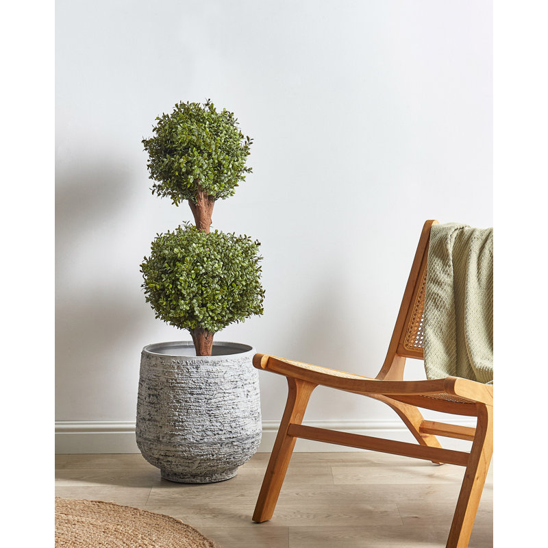 Faux Tree in Plastic / Acrylic Planter, 92cm H x 38cm W x 38cm D
