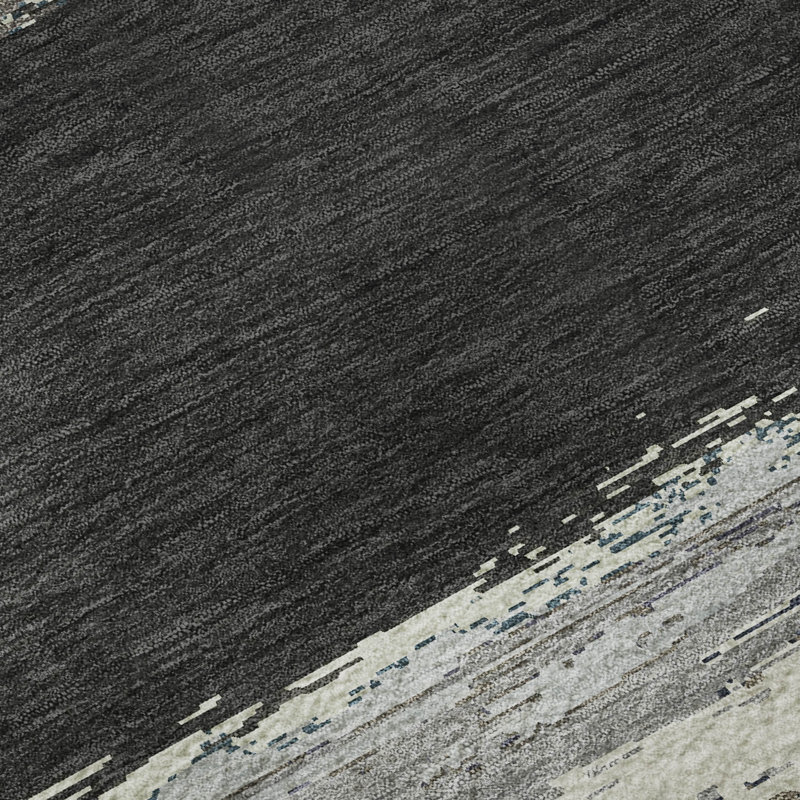 Premium Machine Washable Alijah AMF1280 Modern Rug, Round 8'