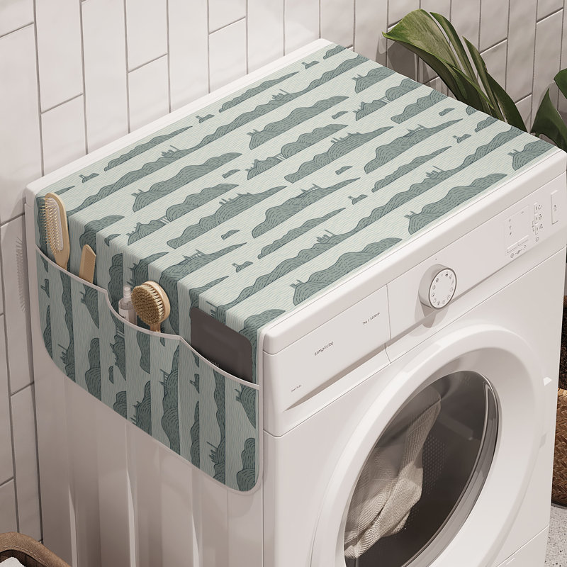 Paquet de 2 bacs à linge vert foncé et coquille de 47 po x 18,5 po East Urban Home Retro