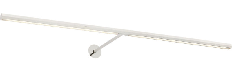 Plural Faceted Picture Light, 0.7" H x 30" W x 8.9" D, Polished Nickel, 20.8