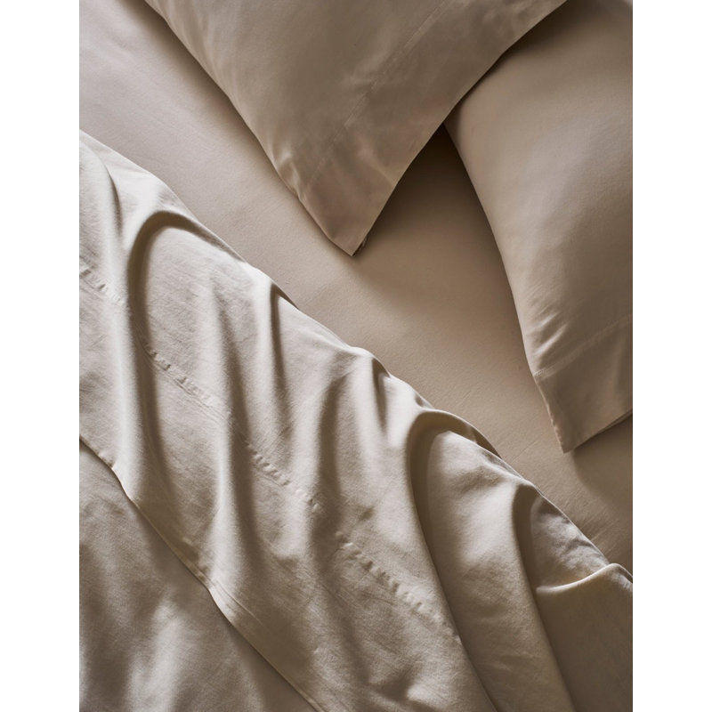 Soft-Wash Cotton Sheet Set, Queen Sheet Set, Driftwood