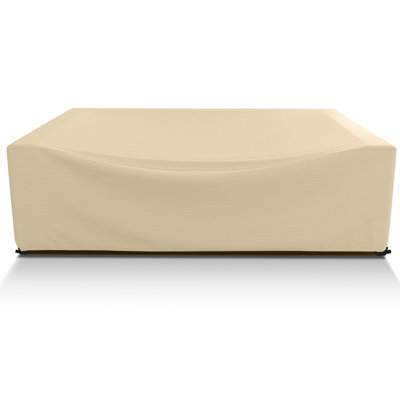 Patio Furniture Cover, Heavy-Duty All-Weather Dustproof Outdoor Furniture Set Cover, Beige by Arlmont & Co.