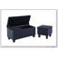 Grand ensemble de banc repose-pieds avec rangement, combinaison 3 en 1 pour une utilisation polyvalente et des sièges confortables avec beaucoup de rangement