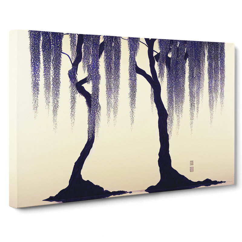 Elegant Weeping Willow Trees - Wrapped Canvas, 40cm H x 60cm W x 3cm D