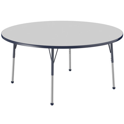 Round T-Mold Adjustable Height Activity Table