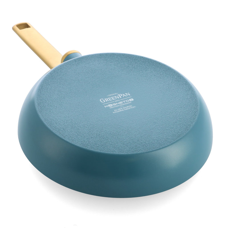 Greenpan Evolution Frypan 24cm - Black, 10cm H x 50cm L x 28cm W, Blue/Gold