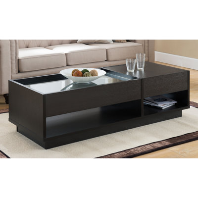 Solid Coffee Table with Storage