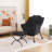 Abramson Lazy Chair, Modern Lounge Accent Chair with Armrests and a Side Pocket-119619609-110828433