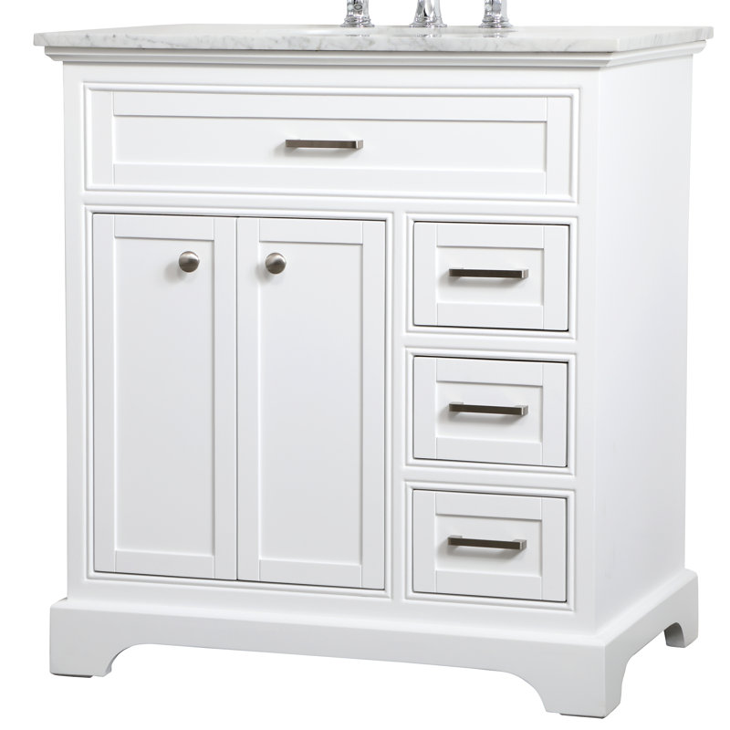 Meuble-lavabo simple 32 po Hermes, Blanc