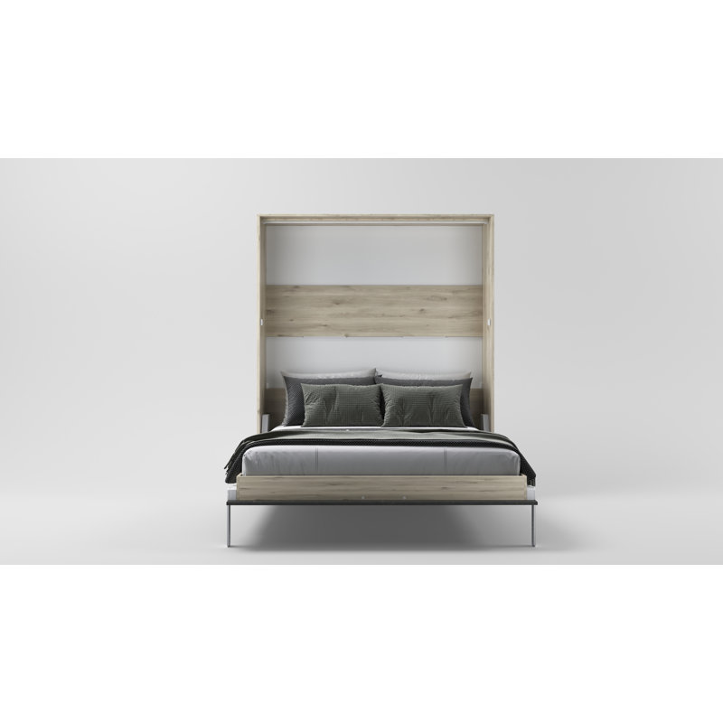 Rechell Murphy Bed, European Kingsize (160 x 200cm), Kharkiv Oak/Sophisticated Grey Rock
