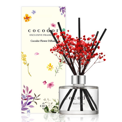 Diffuseur de fleurs Cocodor 200 ml (6,7 oz) / cerise noire [ensemble de 15]