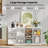 63'' Buffet Cabinet w/ Storage 3 Doors & 3 Drawers Anti-Tipping Kits