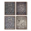 «Vintage Abstract Print CLxxx», 4 pièces