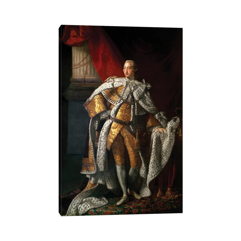 King George III, C.1762-64 by Allan Ramsay - Wrapped Canvas Gallery-Wrapped Canvas Giclée, 30.48cm H x 20.32cm W