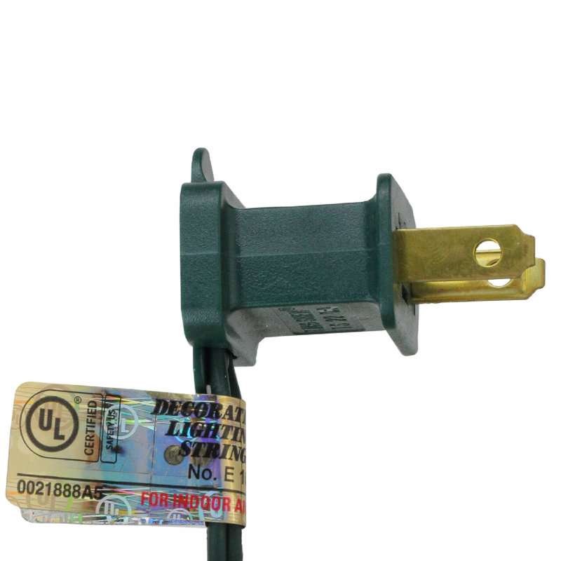Ensemble de lumières de Noël C7, fil vert, 24 pi, Rouge diaphane
