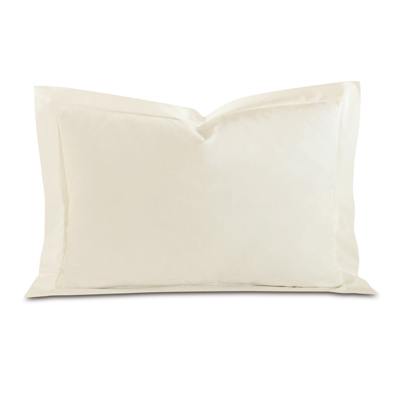 Gianna Cotton Pillow Sham, Queen, Ivory