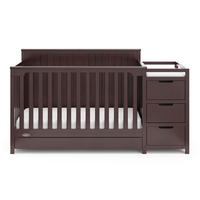 Lit de bébé convertible et table à langer avec rangement Hadley 5-en-1