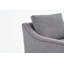 Fauteuil d'appoint pivotant à 360 ° en tissu avec un coussin décoratif, des accoudoirs et un dossier haut pour un salon confortable-1199140031