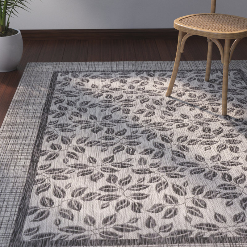 Key Haven Floral Indoor / Outdoor Rug, Rectangle 7'10" x 10'6"