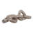 Carved Marble Chain Decorative Objects - Decorative Sculpture For Shelf And Home Decor - Decorations For Living Room Stone Accent - 15", Ivory & Gray