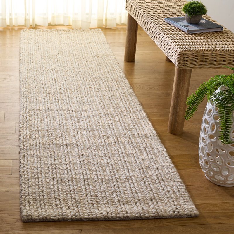 Natural Fiber Couture 112 Hand Woven Performance Solid Color Rug, Runner 2'3" x 8'