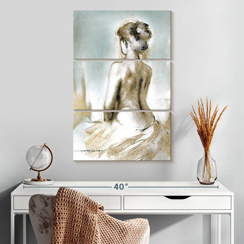 Leisha Figure In Golden Light II, 32" H x 20" W