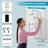 48"x36" Mobile Magnetic Double-Sided Reversible Whiteboard Height Adjust White
