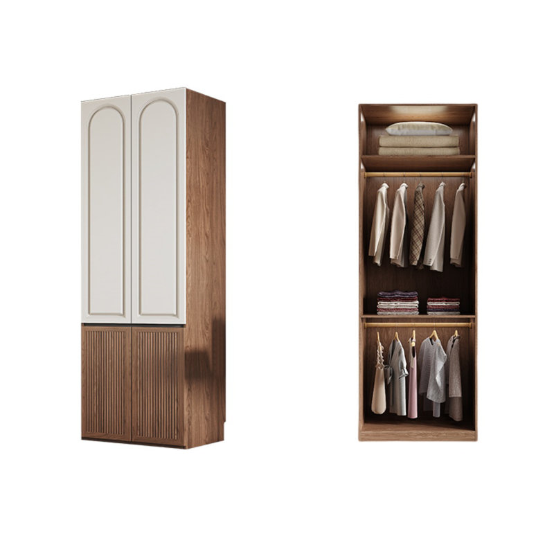 Garde-robe ouverte de style rétro, H 94,49 po x l 31,50 po x P 23,62 po