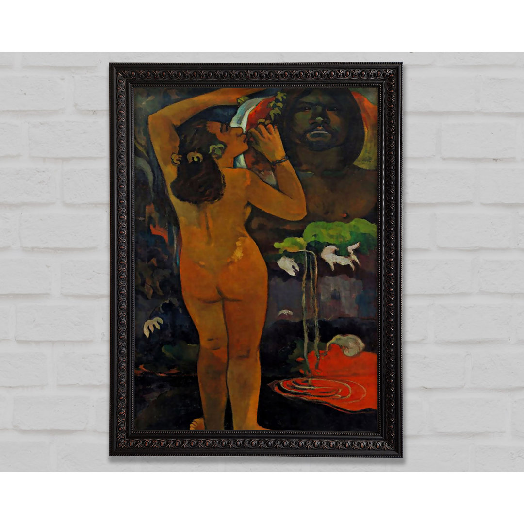 Gauguin Der Mond und die Erde Gerahmter Druck