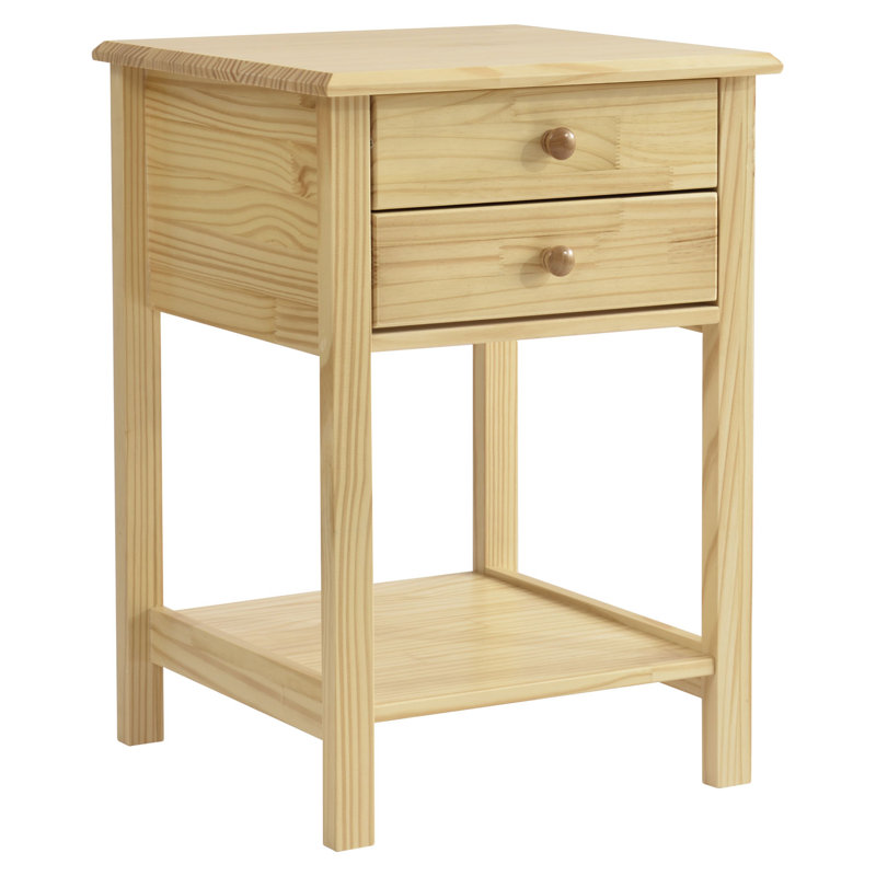Adaryl 17.7'' W Solid Wood Nightstand, Natural