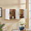Armoire suspendue en bois avec portes et tablettes-1503747441