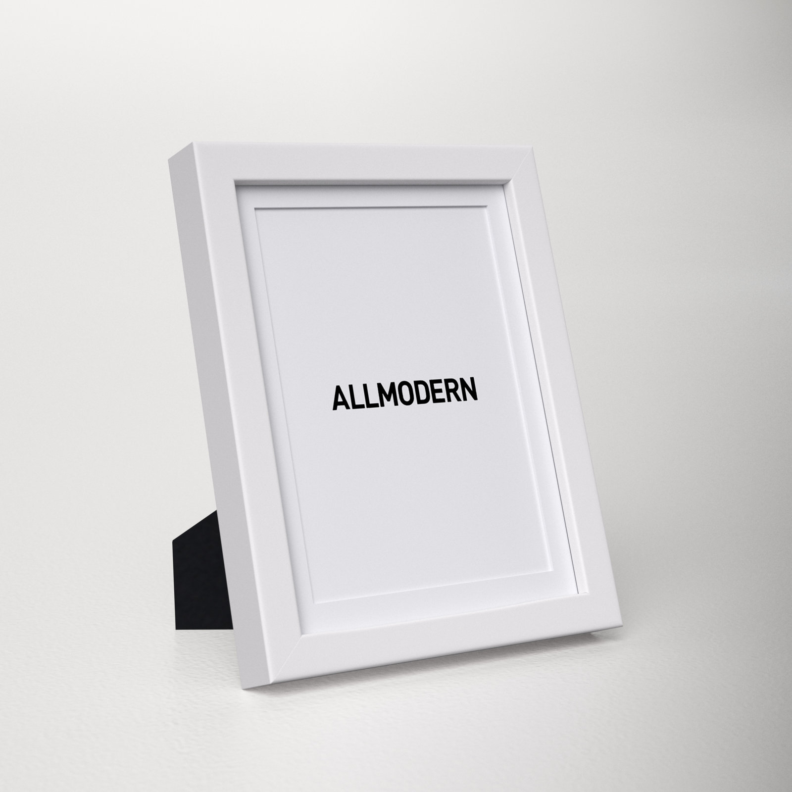 Capullo Wood Matte Picture Frame with Mat, White, 4" x 6"