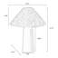Petite lampe de table moderne en bois massif noir avec abat-jour en polyester pour le salon de la chambre à coucher, ampoule incluse-822501788-822501785