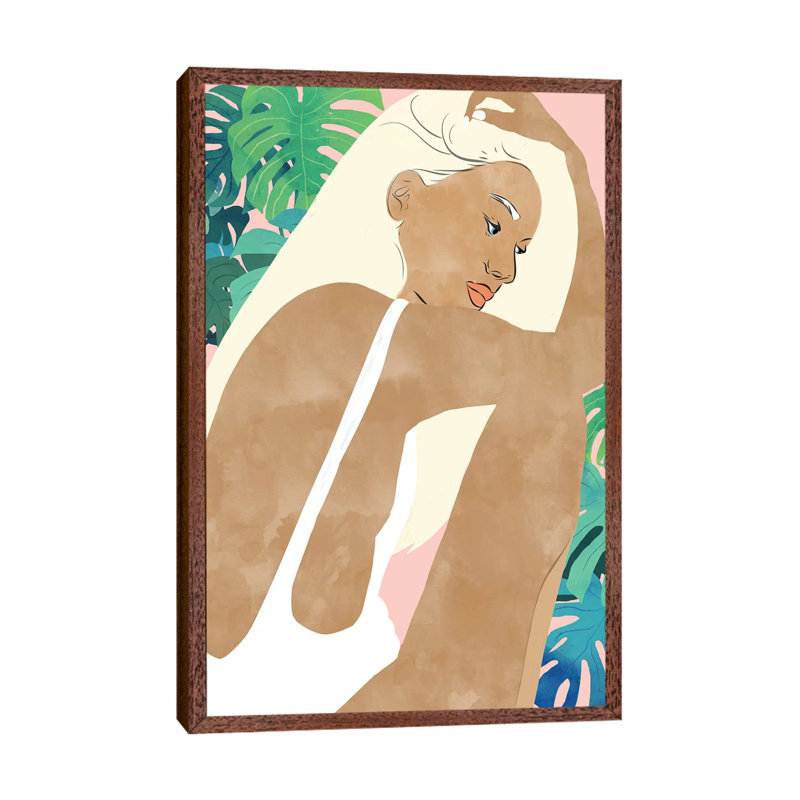 Summer Dreams - Painting on Canvas, 66.04cm H x 45.72cm W x 3.81cm D, Classic Brown Wood Framed