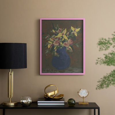 «Dark Bouquet I», reproduction encadrée - bois massif